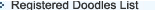 Registered Doodles List